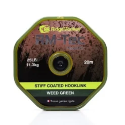 RidgeMonkey RM-Tec Stiff Coated Hooklink Weed Green 25lb (20m)