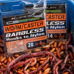 Korum CS Series Barbless Hooks To Nylon Worm/Caster Hook 14 -Exporteren Vangst Now Winkel 125fd13d42d56b9a