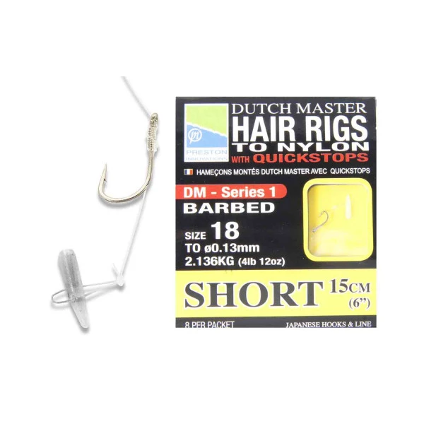 Preston Dutch Master Hair Rig Short 15cm (8pcs) 14 1 Preston Dutch Master Hair Rig Short 15cm (8pcs) 14