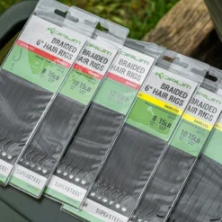 Korum Big Fish Braided Hair Rigs 6" 8pcs Size 12 Barbed -Exporteren Vangst Now Winkel 4195e1b8d77c5f02