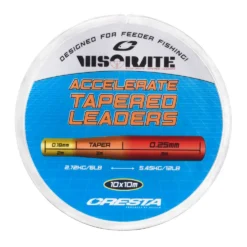 Cresta Visorate Accelerate Tapered Leader 0,18-0,25mm (10m) -Exporteren Vangst Now Winkel 45403d498193650f