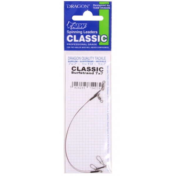Dragon Surfstrand Light Leader 7x7 Afw 6 Kg 20 Cm 2 Stuk P Blister 3 Dragon Surfstrand Light Leader 7x7 Afw 6 Kg 20 Cm 2 Stuk P Blister - Afbeelding 3