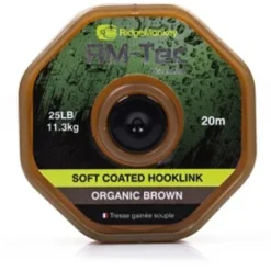 RidgeMonkey RM-Tec Soft Coated Hooklink Organic Brown 15,9kg (20m)