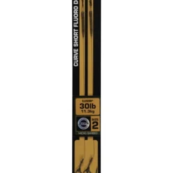 Fox Edges Curve Short Fluoro D-Rig Illusion 30lb Maat 2 (2 Stuks)