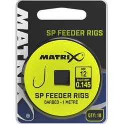 Matrix 1m SP Feeder Rigs 18/0.125 Barbed X10