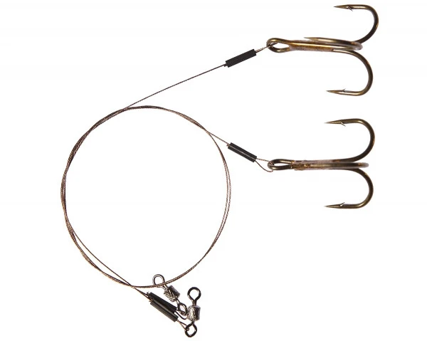 Dragon Single Treble Hook Leader Surfstrand A.F.W. 1X7 18kg 40cm Hook Size 1 2 Pcs 1 Dragon Single Treble Hook Leader Surfstrand A.F.W. 1X7 18kg 40cm Hook Size 1 2 Pcs