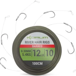 Korum River Hair Rigs Size 12 (100cm) (6pcs) -Exporteren Vangst Now Winkel 93dccd02ddc1a7d7