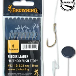 Browning Feeder Leader Method Push Stop Witvis Onderlijn 16 (8 Stuks)
