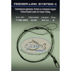 Jenzi Feeder-Link System IV - 0,35/0,18mm 60cm 2pcs -Exporteren Vangst Now Winkel a06ccd027fa6c640