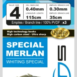 Sunset BDL Boat RS Competition Special Chinu Fluorocarbon Rig 160cm 0,45mm + 3x 30cm 0,35mm Size 1