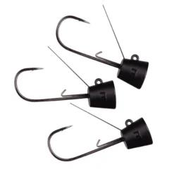 Reins NR Jig Head Guard Size 1/0 3,5gr Matt Black (3pcs)