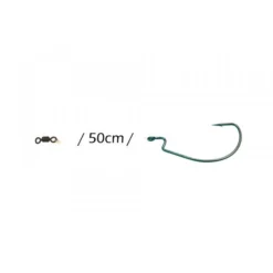 Rozemeijer Fluoro Carbon Offset Rigs 50cm (2pcs) Size 2