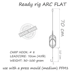Life-Orange In-Line Carp Rig Arc Flat 40g