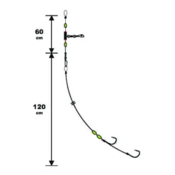 Sunset BDL Boat RS Competition Special Big Fish Fluorocarbon Rig With Octopus