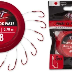 Magic Trout Trout Hook To Fluoro Carbon Paste Forel Onderlijn Size 8 70cm (7 Stuks)