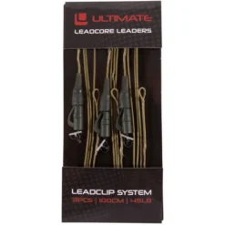 Ultimate Leadcore Leader With Leadclip System Weed 1m 3pcs