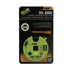 Fox Edges Zig Rig 12lb Size 8 0,9m 3ft (3 Stuks)