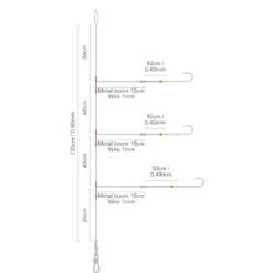 Spro Salt Rig 23 Metal Boom Baitholders 1/0