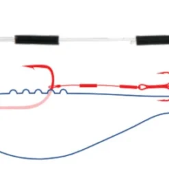 Dragon Treble Hook Stingers DRAGON Nylon Leader 4cm Hook Size 8 3 Pcs