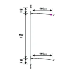 Sunset BDL Surfcasting RS Competition Special Sparidae Fluorocarbon Rig