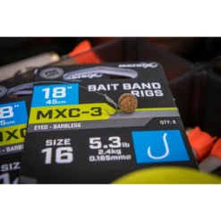 Matrix MXC-3 Band 18" (45cm) Barbless (8pcs) Size 12