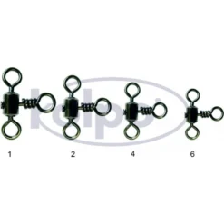 Kolpo Cross-Line Rolling Swivel Size 4 (10pcs)