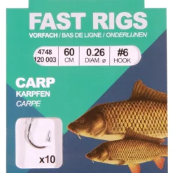 C-Tec Fast Rigs Carp Black 60cm #4 0,28