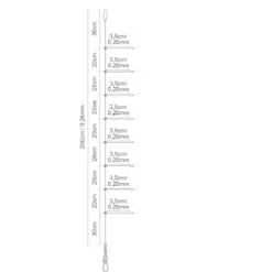 Spro Salt Rig 33 Feather #2/0 Red Yellow 6 Haken